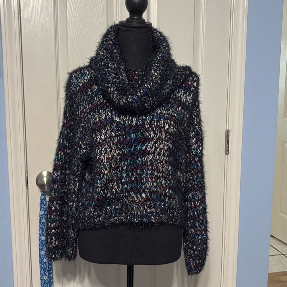 Express Multicolor Cowl Neck